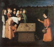Hieronymus Bosch Taskspelaren oil painting artist